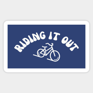 Riding It Out Sticker